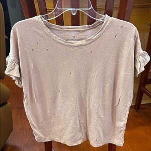 American Eagle Outfitters Women's Short Sleeve Tee - Mauve